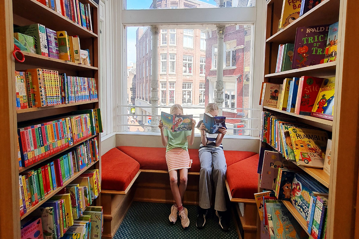 Wunderschöne Buchhandlung in Amsterdam: Waterstones